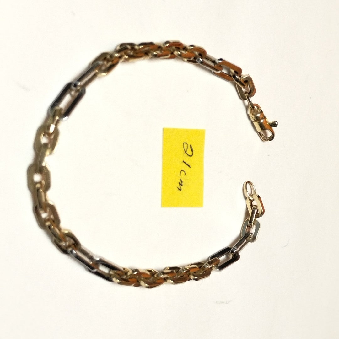 PULSERA ORO COMBINADO 14 K 5,40 GRMS (SEMINUEVO)