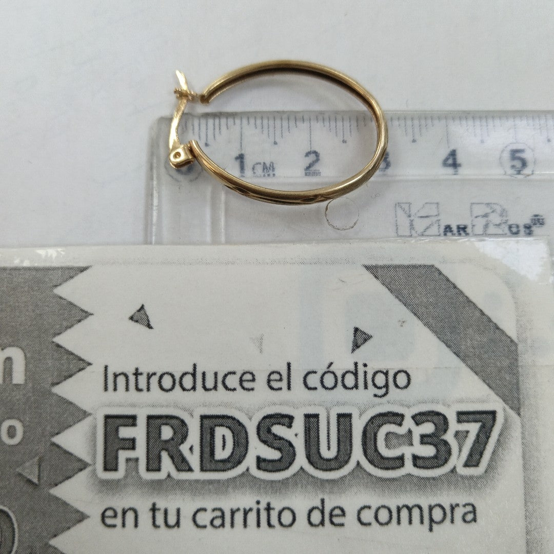 ARETES PAR ORO 8 K 2.3 GRMS (SEMINUEVO)