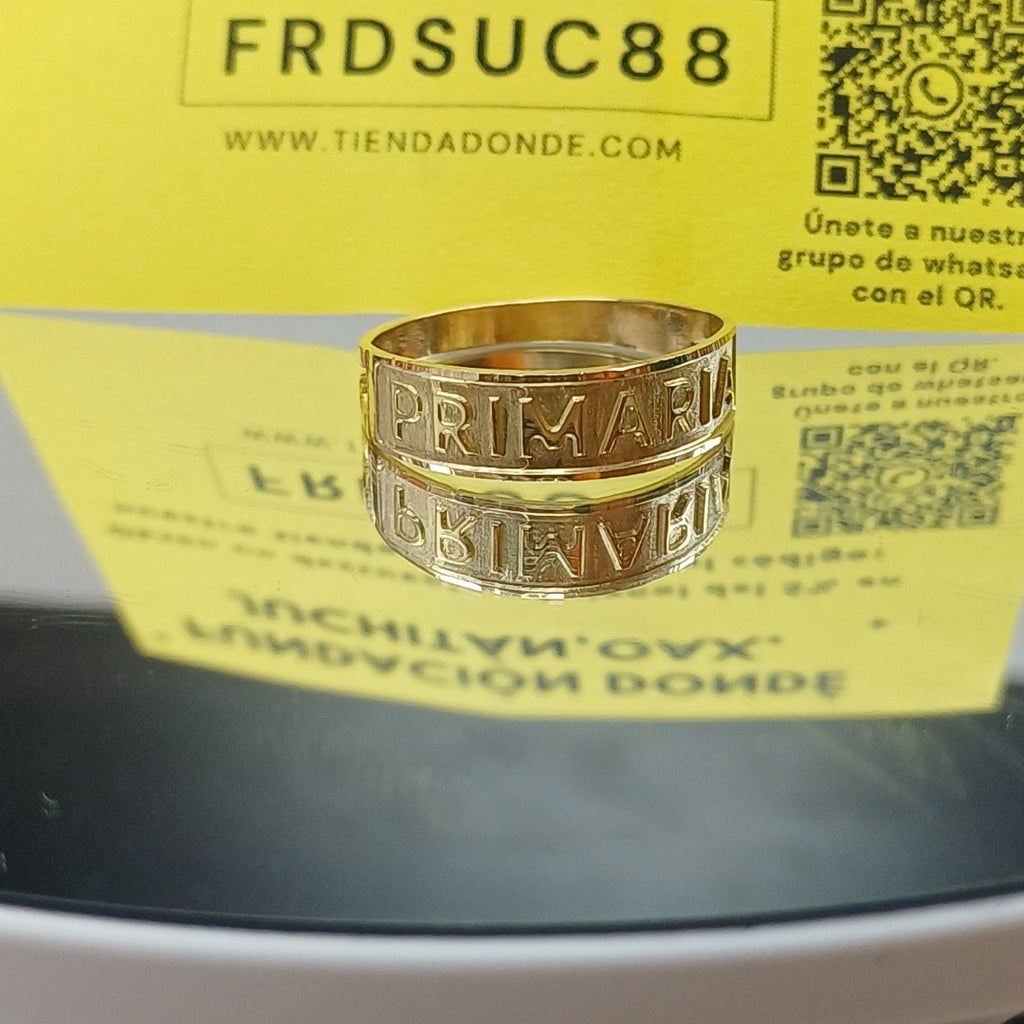 ANILLO DE GRADUACIÓN ORO 8 K 2.1 GRMS (SEMINUEVO)