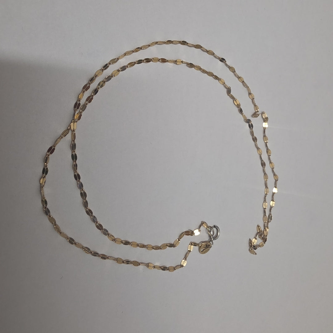CADENA ORO, ORO COMBINADO 14 K 1 GRMS (SEMINUEVO)