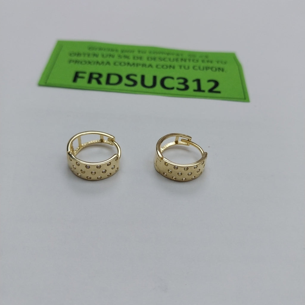 ARRACADAS PAR ORO 14 K 2.6 GRMS (SEMINUEVO)