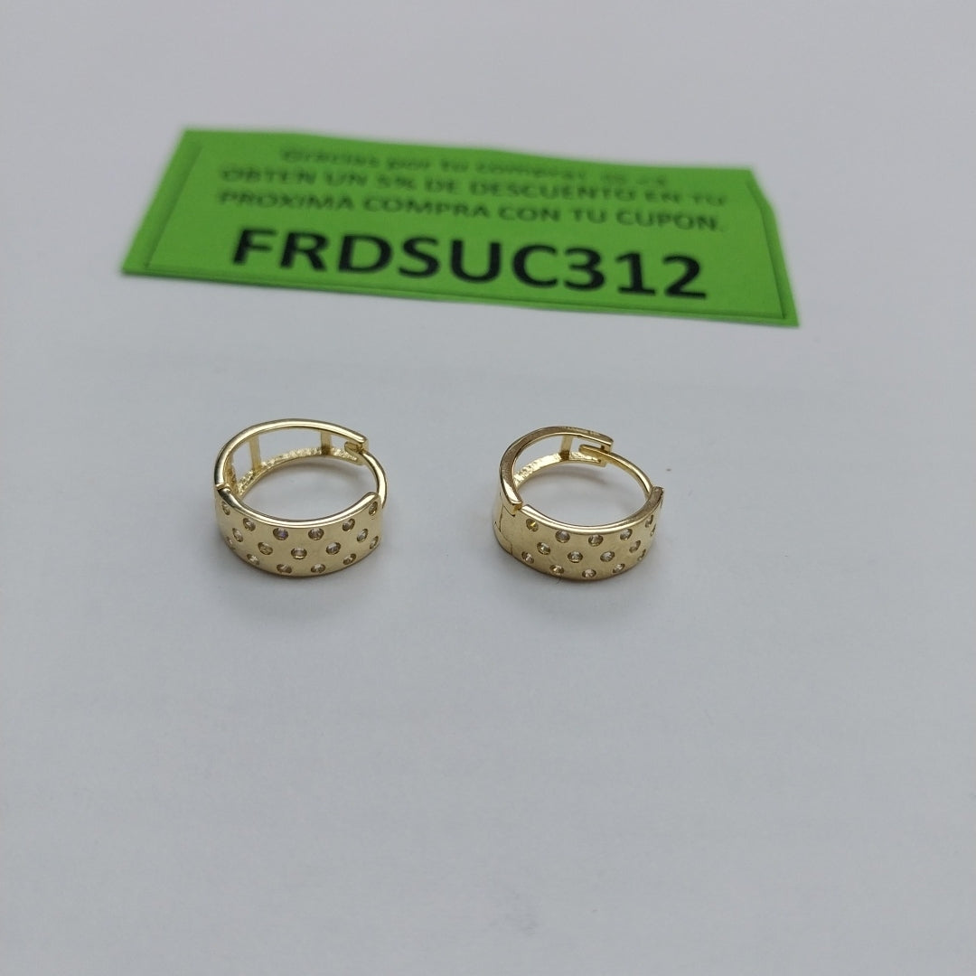 ARRACADAS PAR ORO 14 K 2.6 GRMS (SEMINUEVO)