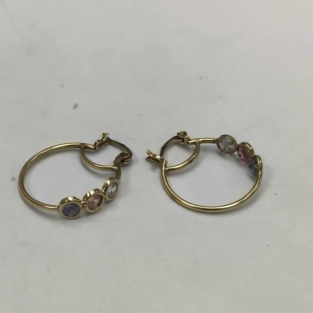 ARRACADAS PAR ORO 10 K 3.2 GRMS (SEMINUEVO)