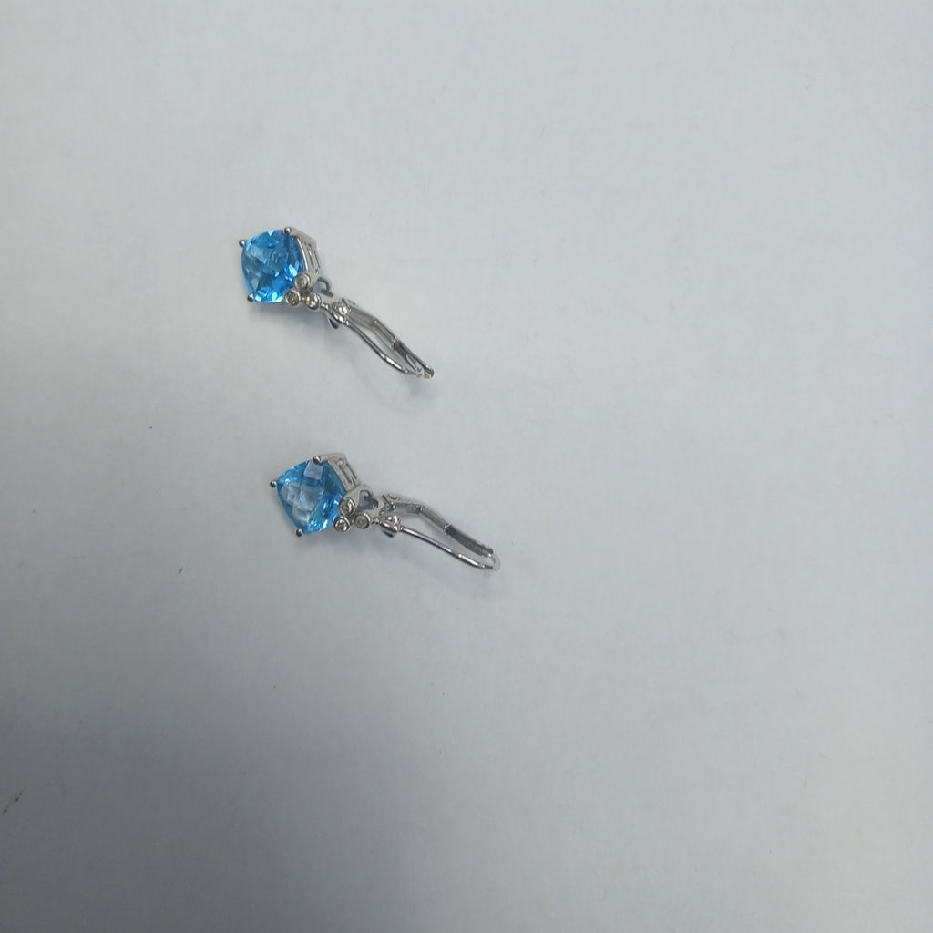 ARETES PAR ORO BLANCO 14 K 3,70 GRMS (SEMINUEVO)