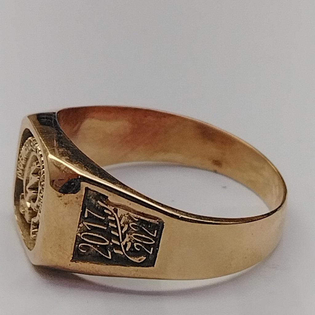 ANILLO DE GRADUACIÓN ORO 10 K 8 GRMS (SEMINUEVO)