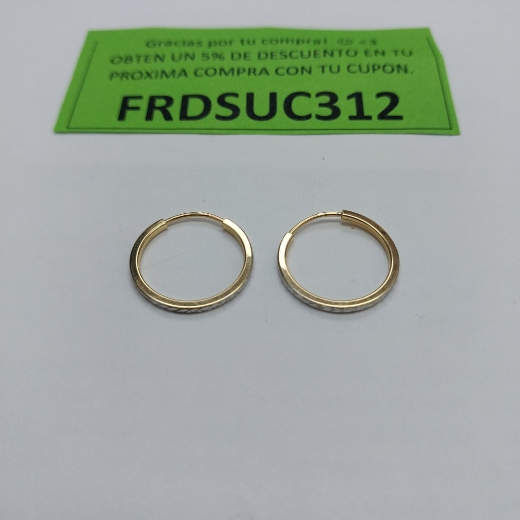 ARRACADAS PAR ORO 14 K 0.9 GRMS (SEMINUEVO)