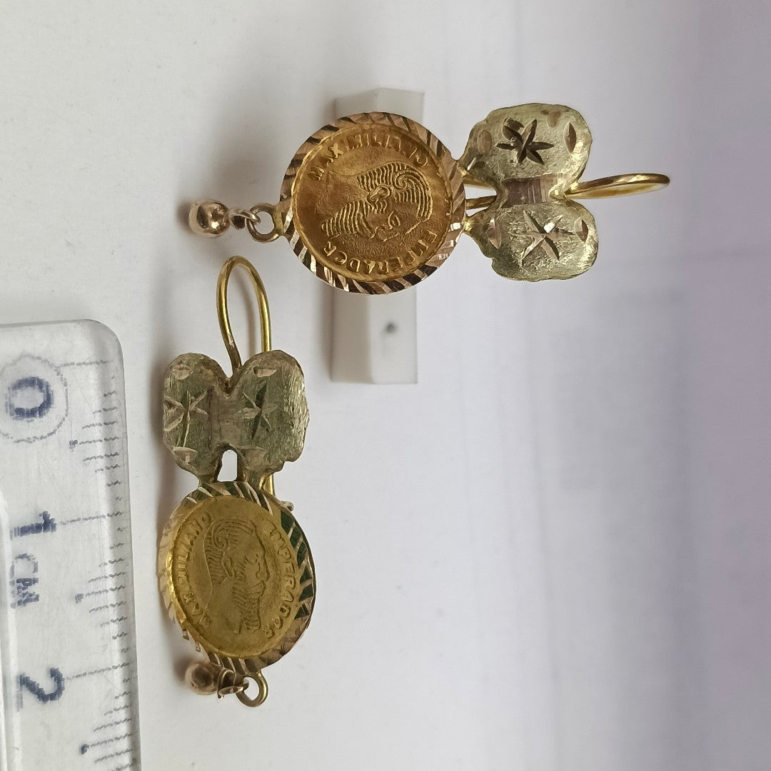ARETES PAR ORO 8 K 2,30 GRMS (SEMINUEVO)