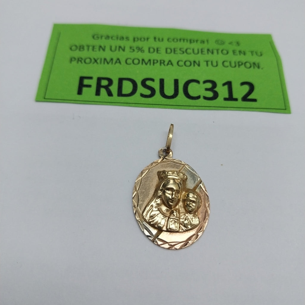 MEDALLA PERSONAL ORO 10 K 2 GRMS (SEMINUEVO)