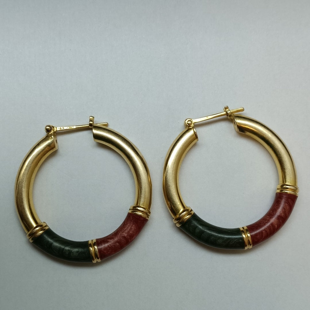 ARRACADAS PAR ORO 14 K 9 GRMS (SEMINUEVO)