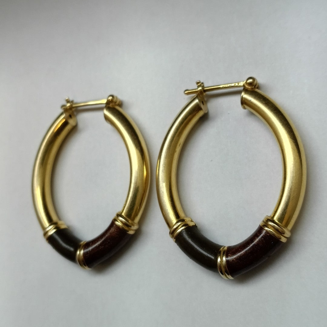 ARRACADAS PAR ORO 14 K 9.2 GRMS (SEMINUEVO)