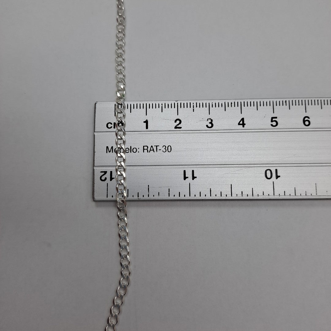 CADENA BARBADA PLATA .925 50 CM 7.52 GR (NUEVO)