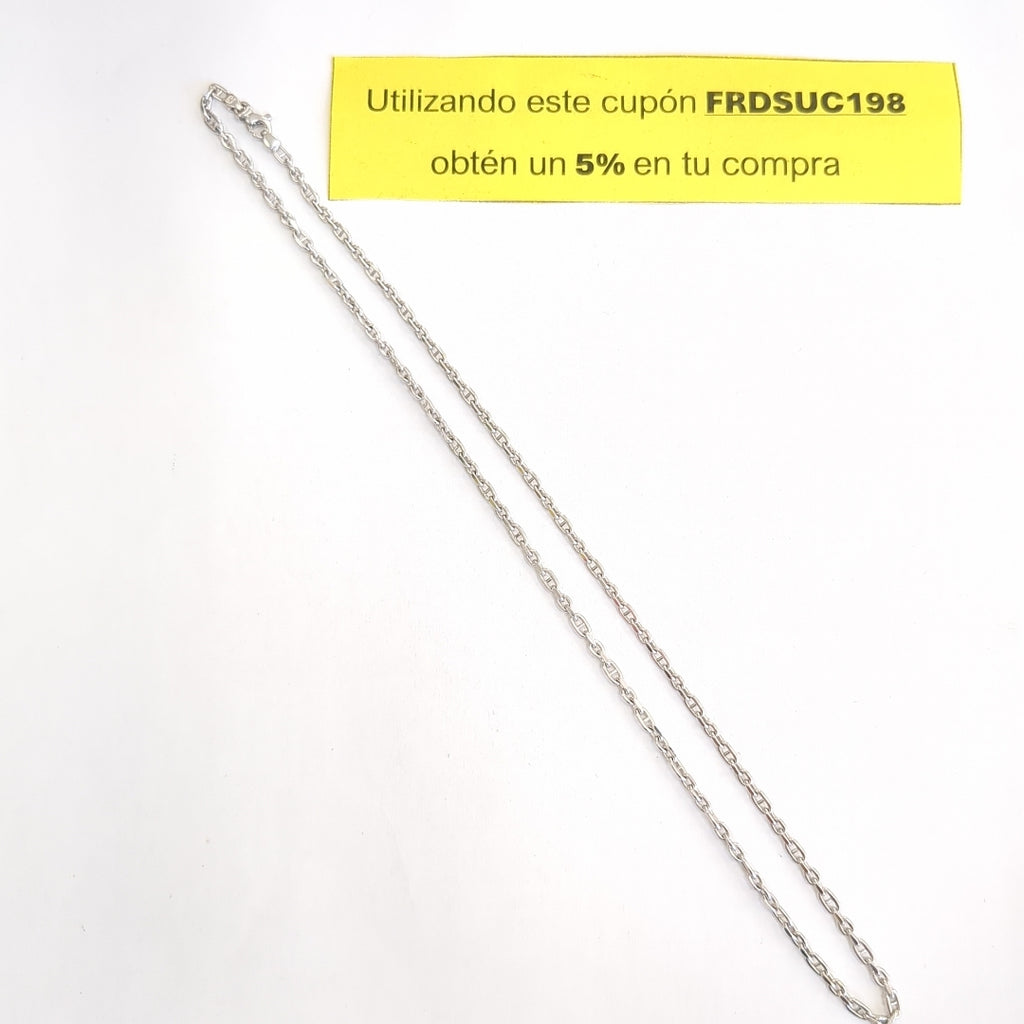CADENA ORO BLANCO 18 K 10.9 GRMS (SEMINUEVO)