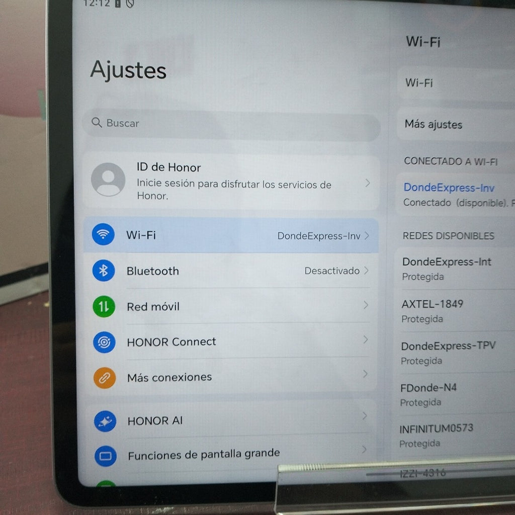TABLETA HONOR PAD 10 HEY3-W00 (2025) 256 GB 8 GB RAM (SEMINUEVO)