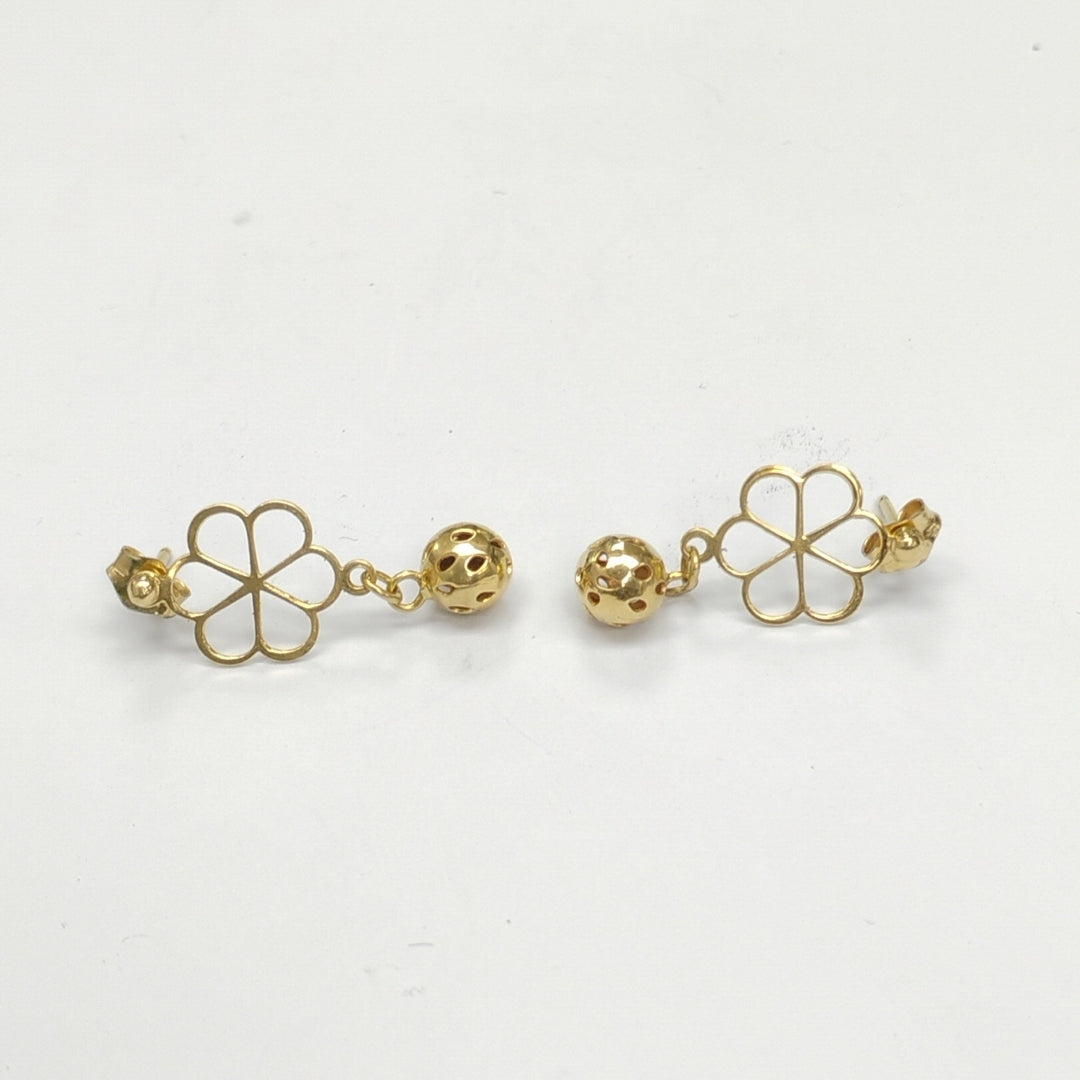 BROQUELES PAR ORO 14 K 1,90 GRMS (SEMINUEVO)