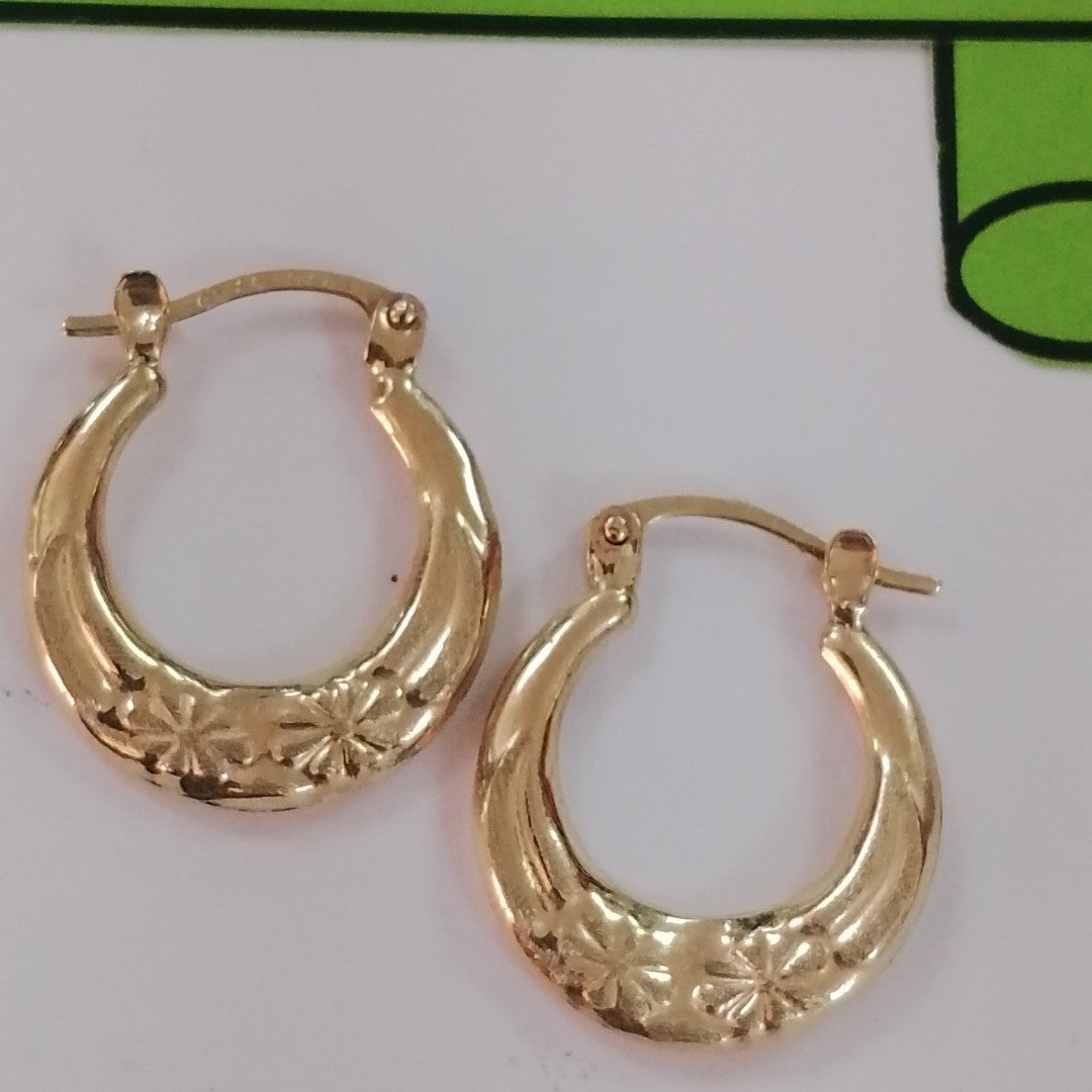 ARRACADAS PAR ORO 10 K 1,40 GRMS (SEMINUEVO)