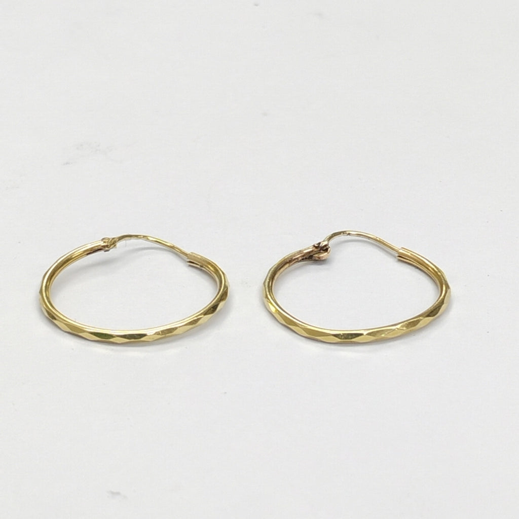 ARRACADAS PAR ORO 14 K 1.5 GRMS (SEMINUEVO)