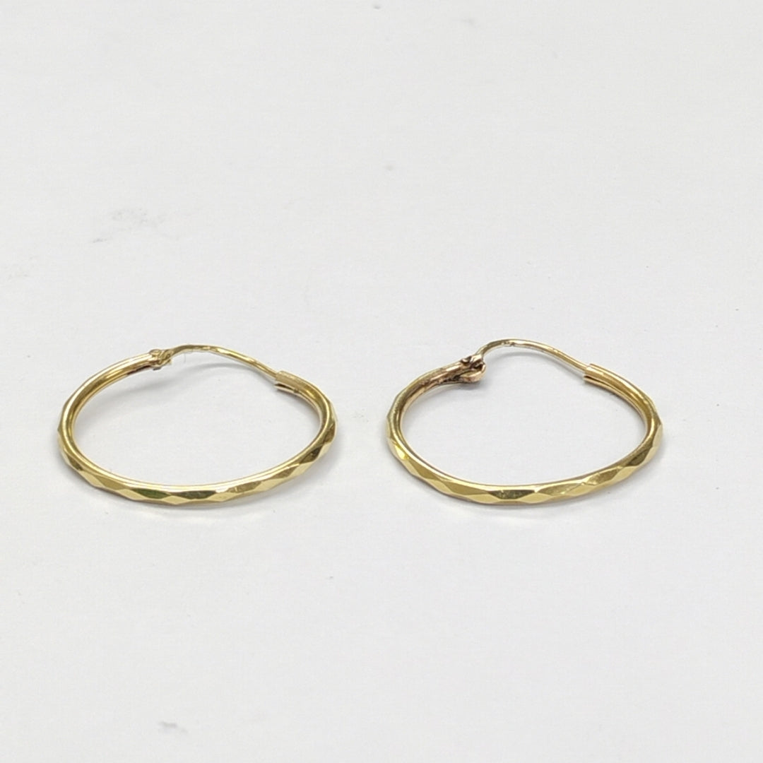 ARRACADAS PAR ORO 14 K 1.5 GRMS (SEMINUEVO)