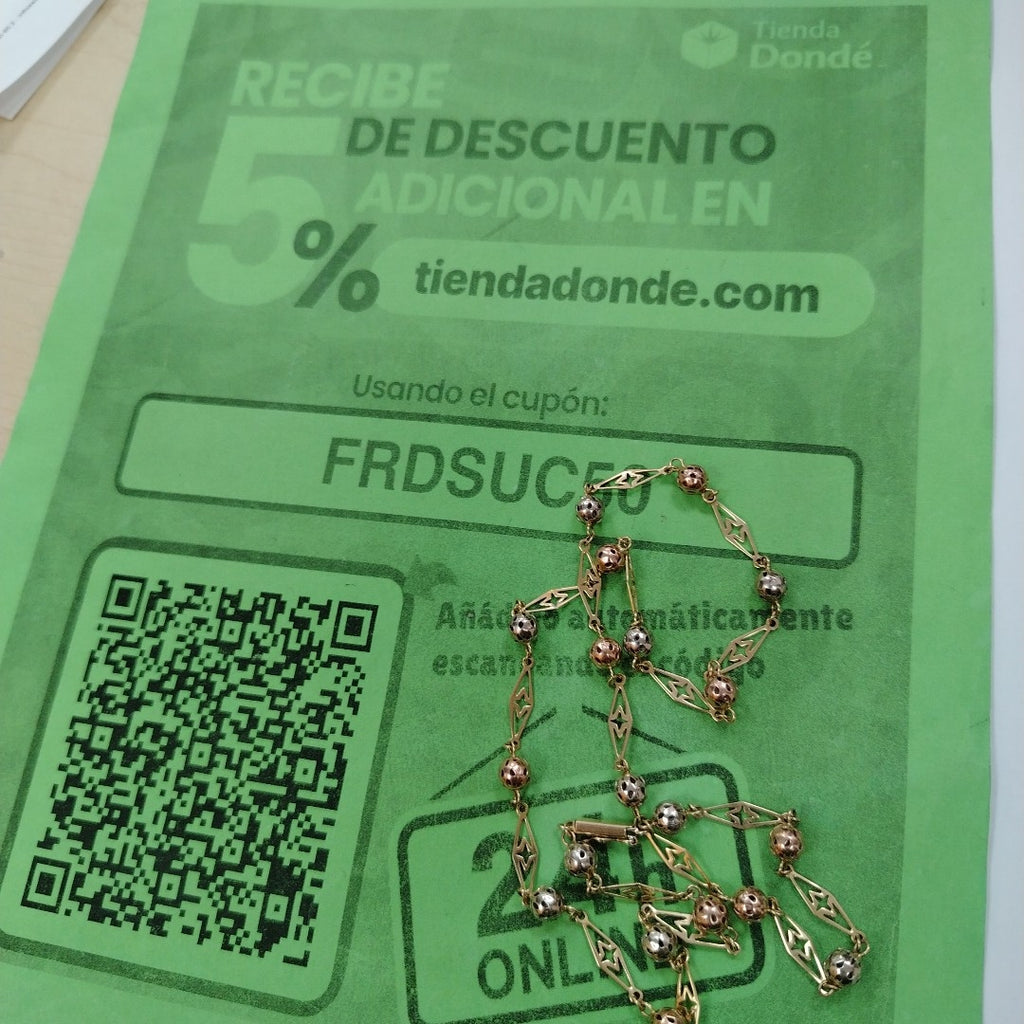 CADENA ORO 14 K 14.4 GRMS (SEMINUEVO)