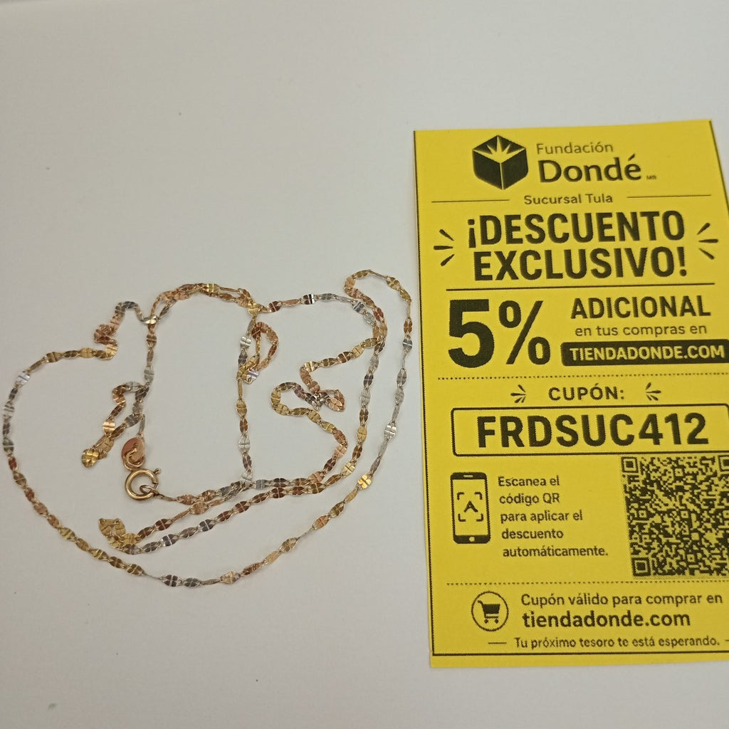 CADENA ORO 10 K 0.9 GRMS (SEMINUEVO)