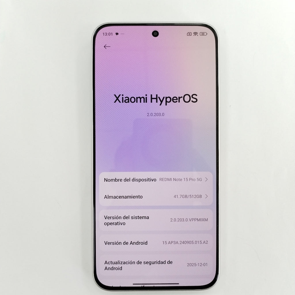 CELULAR XIAOMI REDMI NOTE 15 PRO 5G 25080RABDG (2026) 512 GB 8 GB RAM (SEMINUEVO)