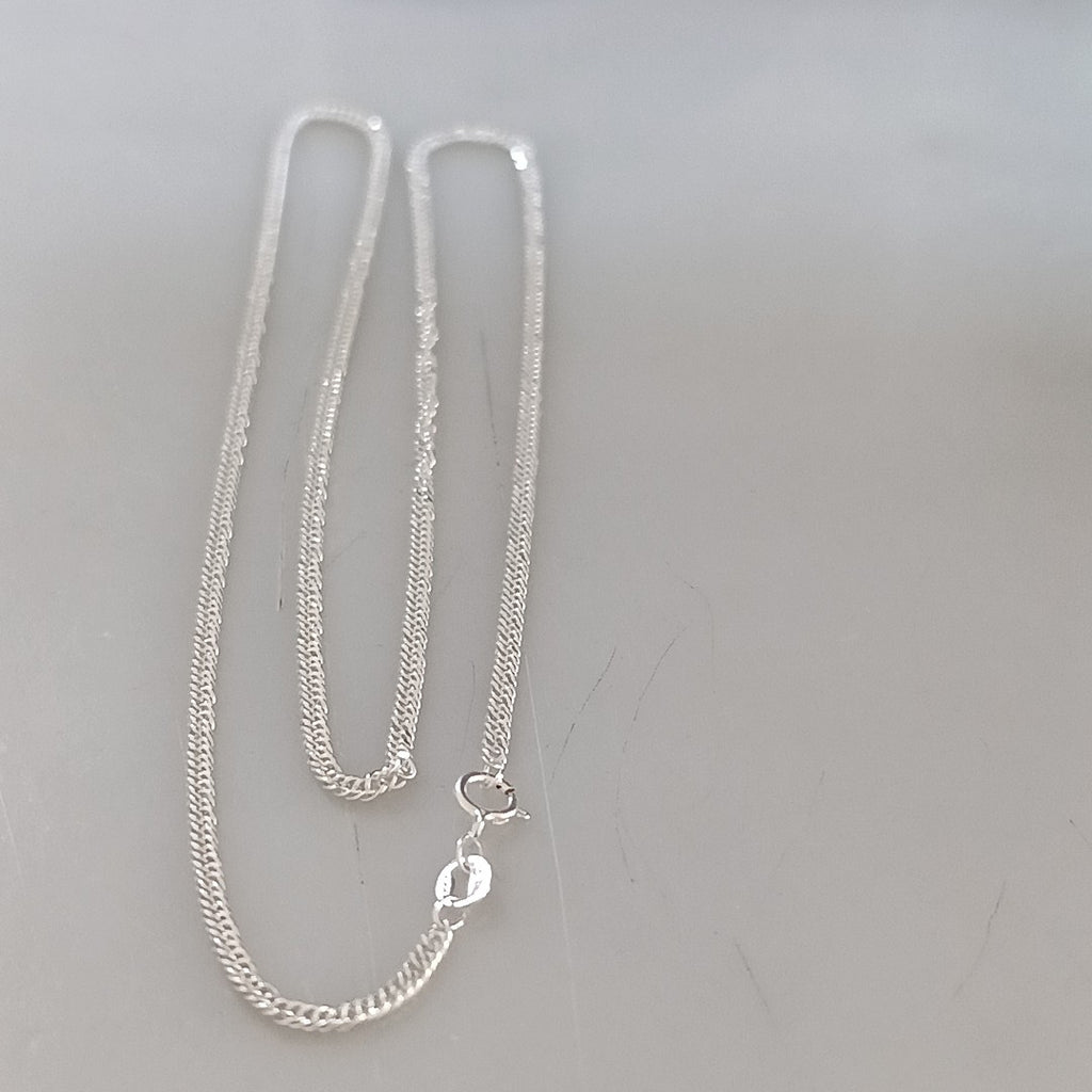 CADENA BARBADA PLATA .925 50 CM 4.22 GR (NUEVO)