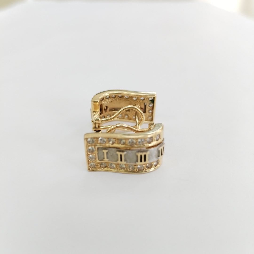 ARETES PAR ORO 14 K 7,30 GRMS (SEMINUEVO)