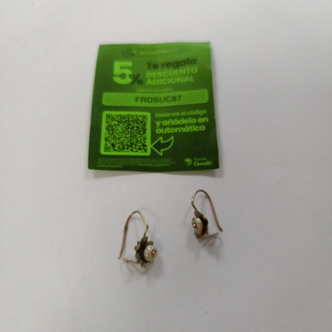 ARETES PAR ORO 8 K 1,30 GRMS (SEMINUEVO)