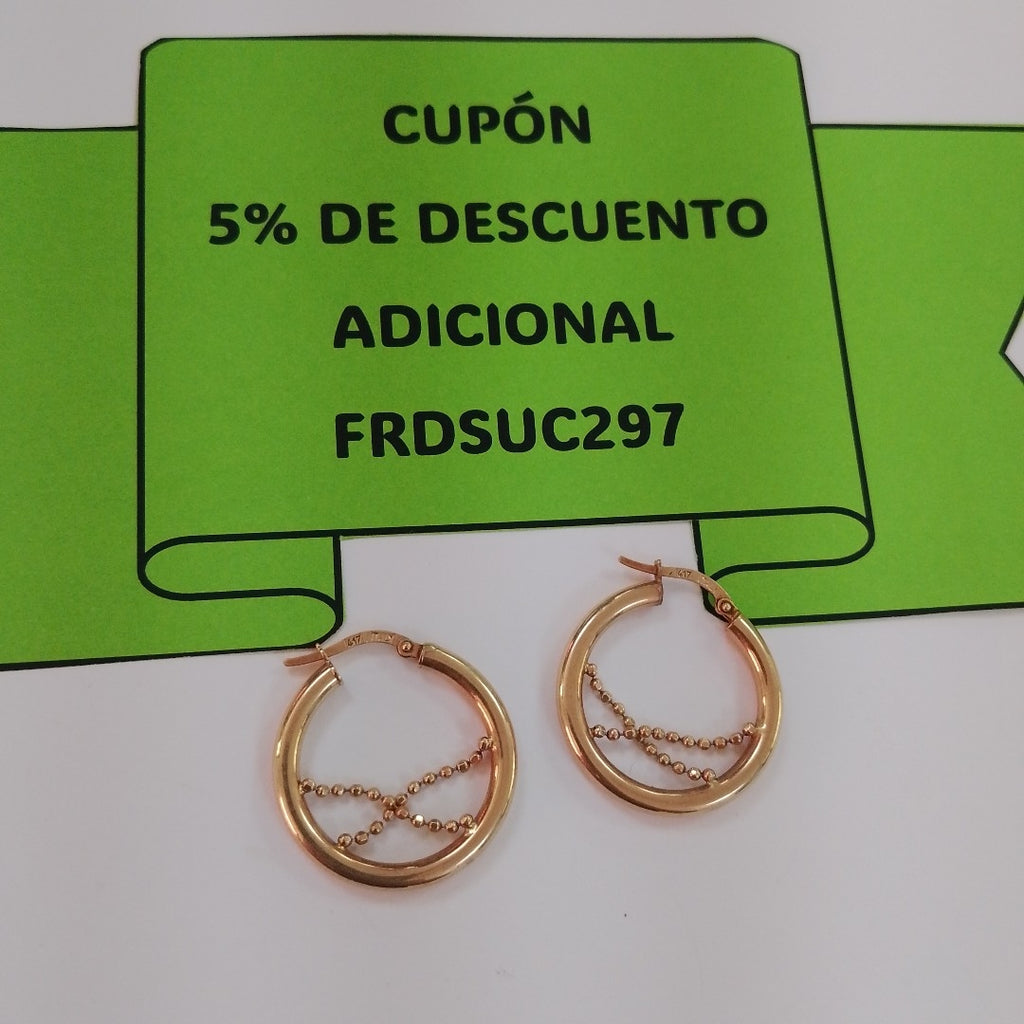 ARRACADAS PAR ORO 10 K 2,50 GRMS (SEMINUEVO)