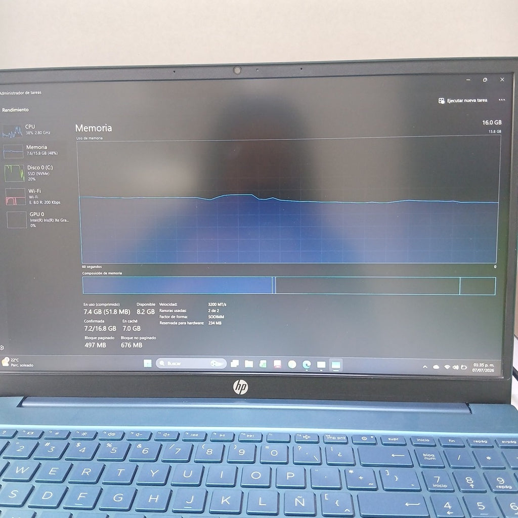 LAPTOP HP 15-EG0512LA (2023) 512 GB SSD 16 GB RAM