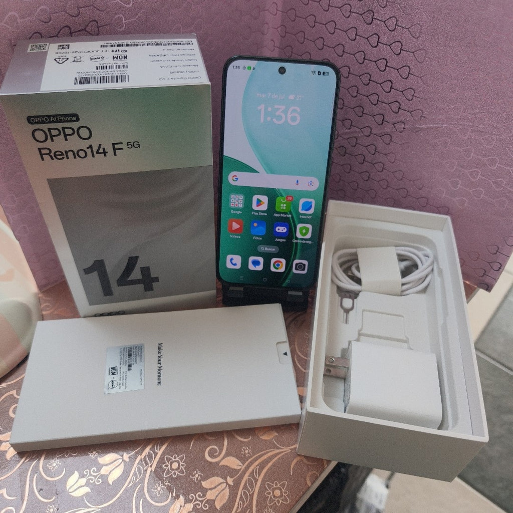 CELULAR OPPO RENO 14 F CPH2743 (2025) 256 GB 12 GB RAM (SEMINUEVO)