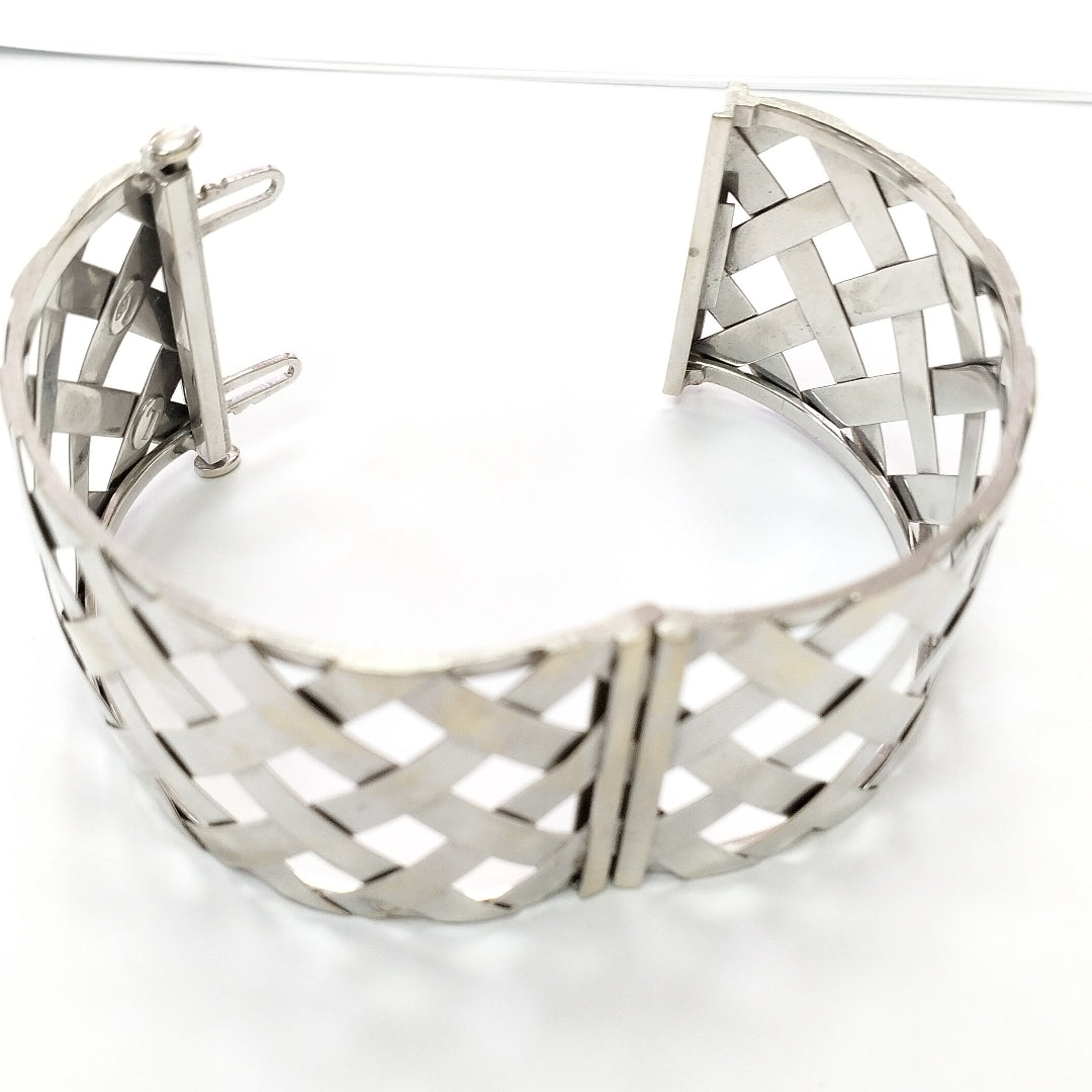 BRAZALETE ORO BLANCO 18 K 61 GRMS (SEMINUEVO)