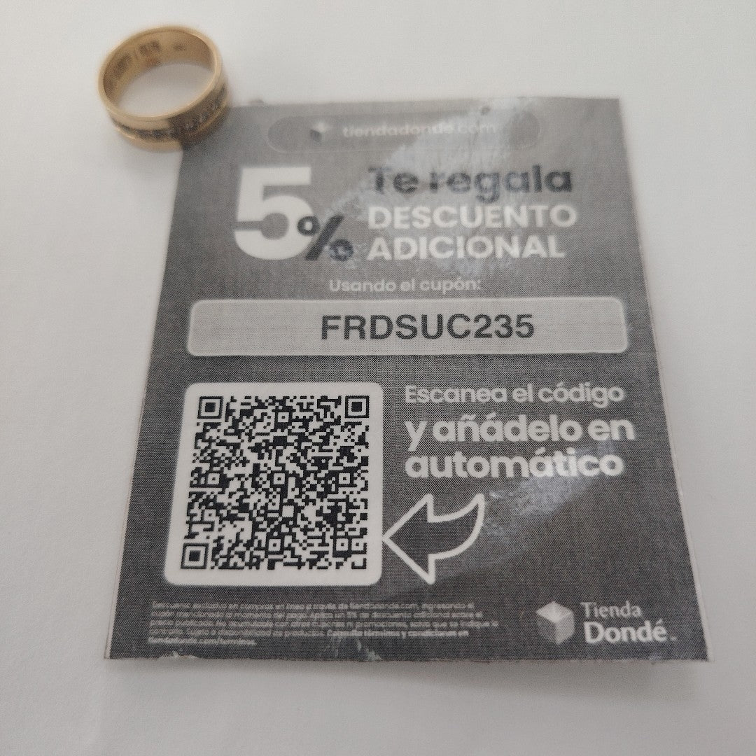 ARGOLLA ORO 18 K 6.8 GRMS (SEMINUEVO)
