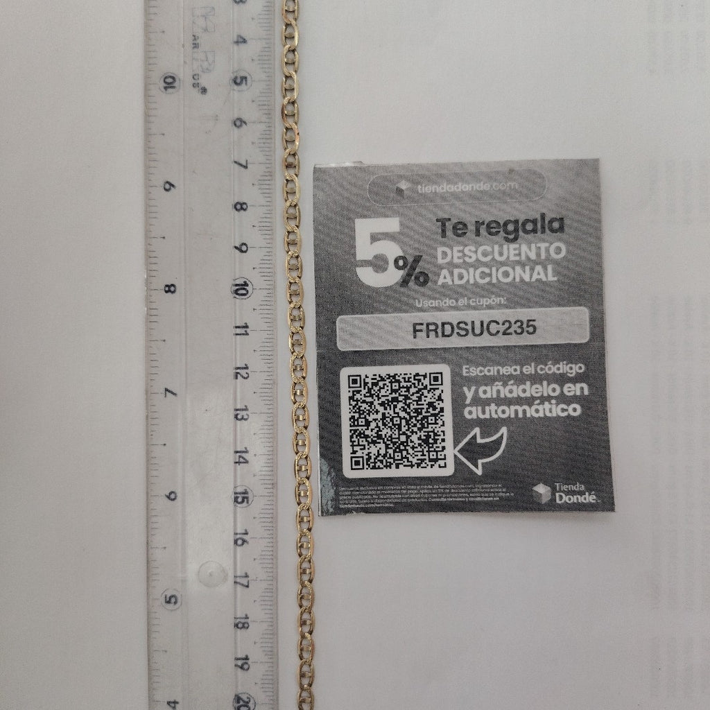 PULSERA ORO 14 K 4.9 GRMS (SEMINUEVO)
