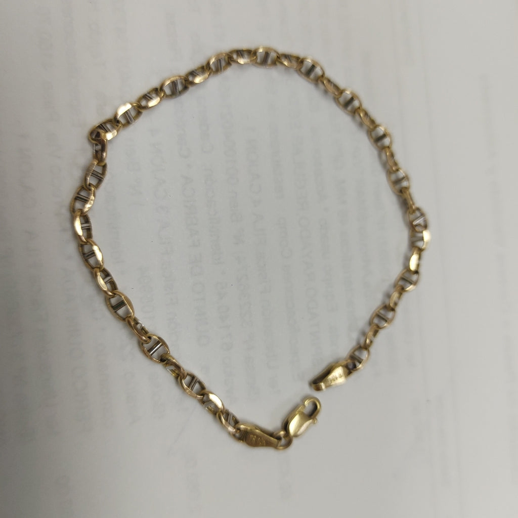 PULSERA ORO COMBINADO 14 K 1.5 GRMS (SEMINUEVO)