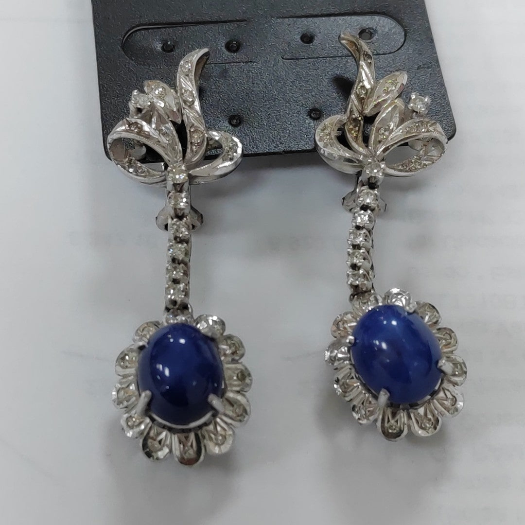 ARETES PAR ORO BLANCO 14 K 13.5 GRMS (SEMINUEVO)