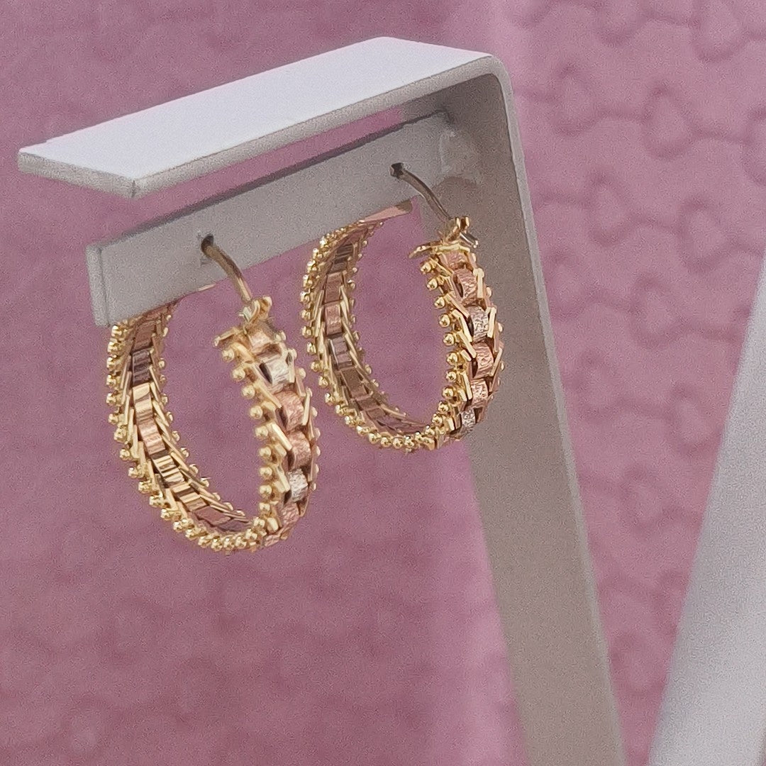 ARRACADAS PAR ORO 14 K 6.2 GRMS (SEMINUEVO)