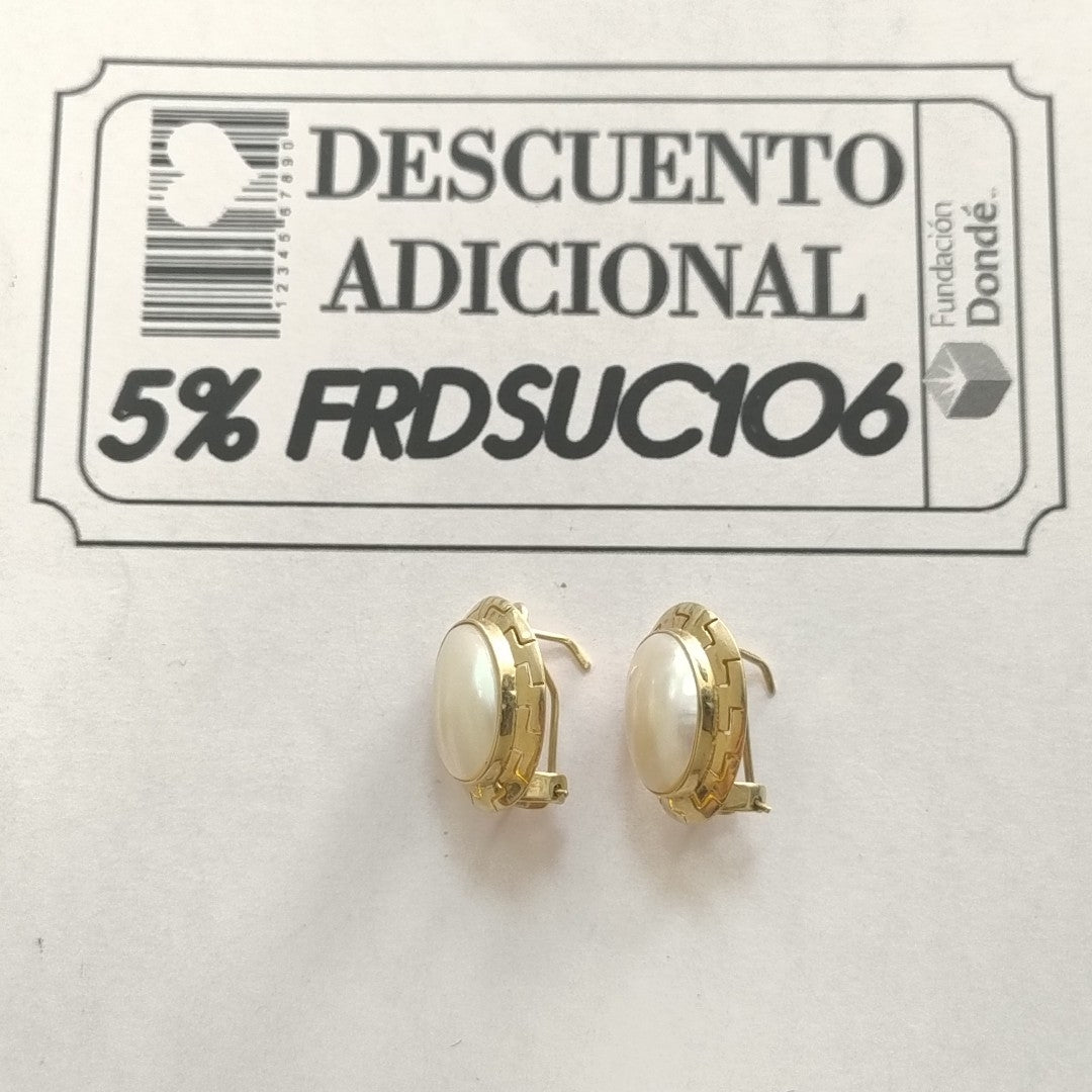 ARETES PAR ORO 10 K 7,00 GRMS (SEMINUEVO)