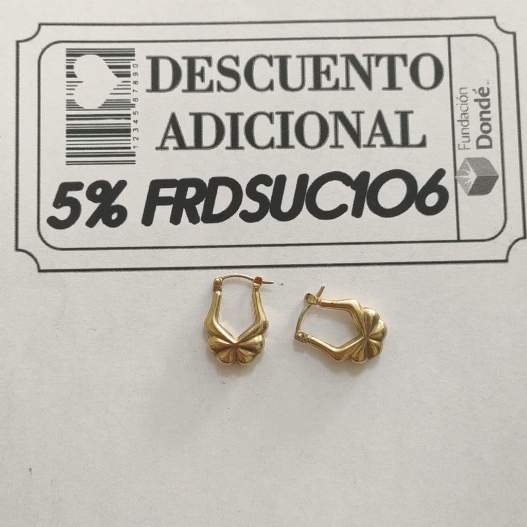 ARRACADAS PAR ORO 10 K 1,80 GRMS (SEMINUEVO)