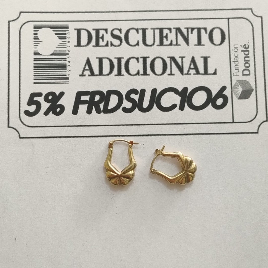 ARRACADAS PAR ORO 10 K 1,80 GRMS (SEMINUEVO)