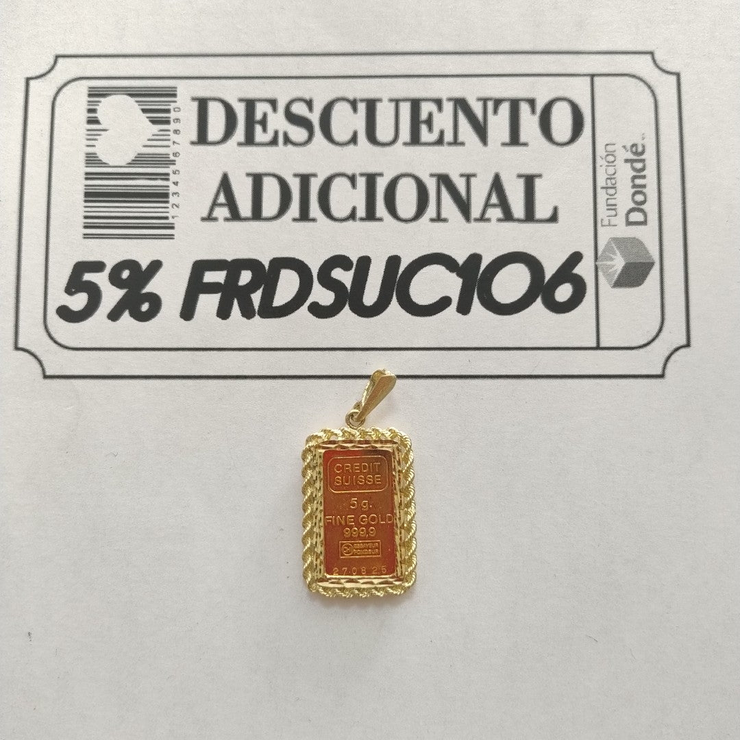 DIJE ORO 14 K 5,00 GRMS (SEMINUEVO)