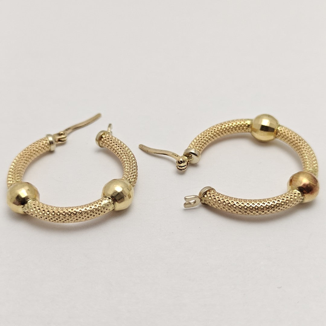 ARRACADAS PAR ORO 14 K 4.4 GRMS (SEMINUEVO)