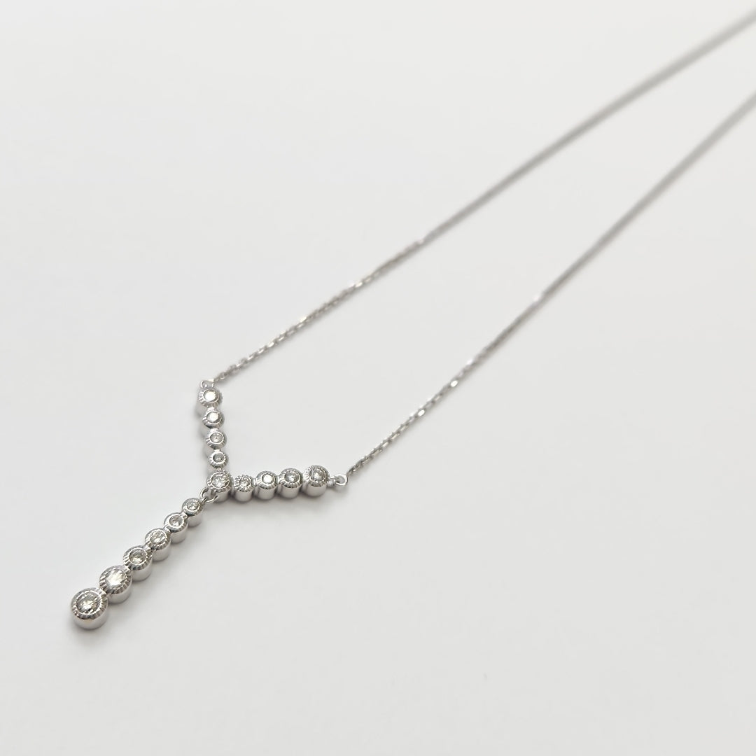 GARGANTILLA ORO BLANCO 14 K 2.7 GRMS (SEMINUEVO)