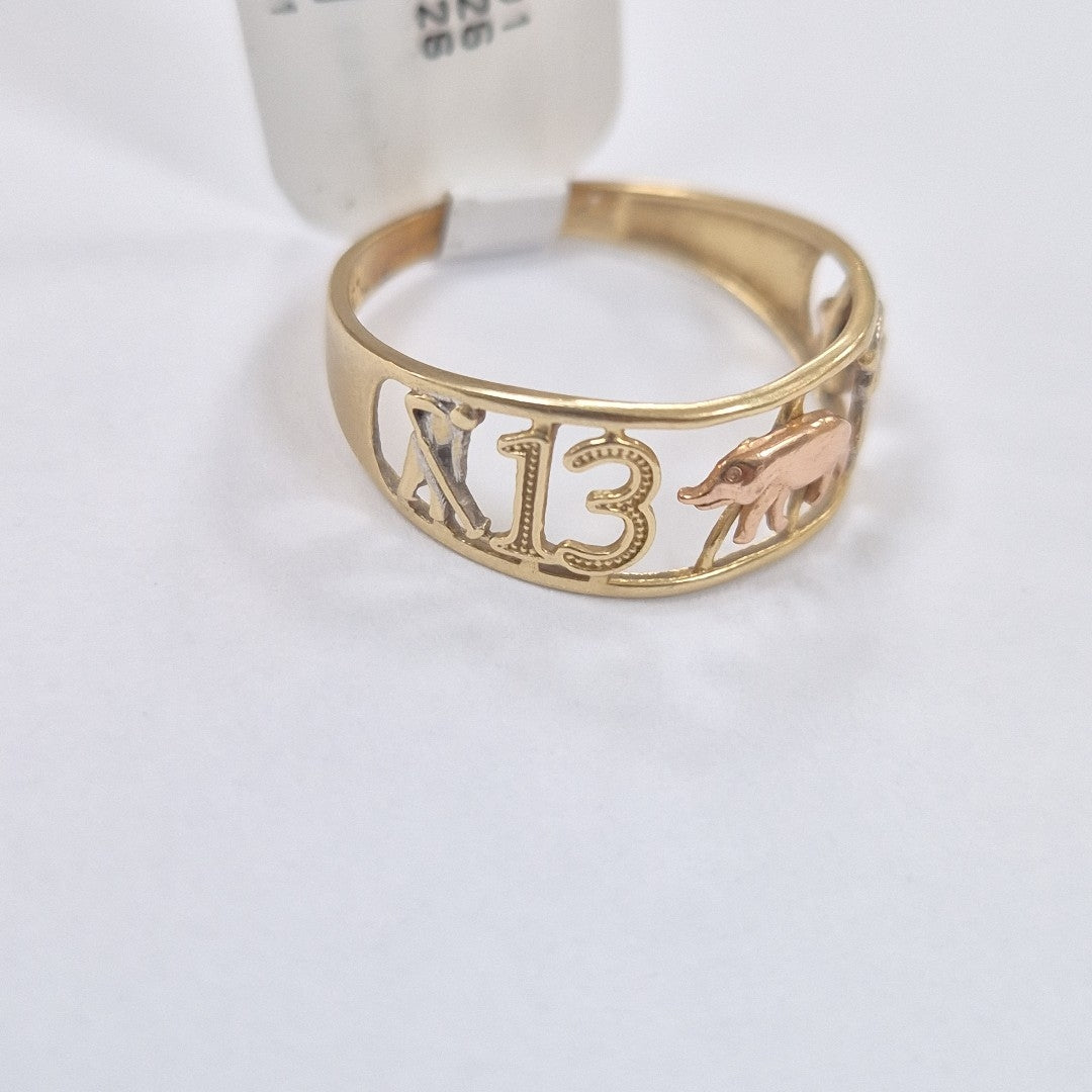 ANILLO ORO 14 K 1.6 GRMS (SEMINUEVO)
