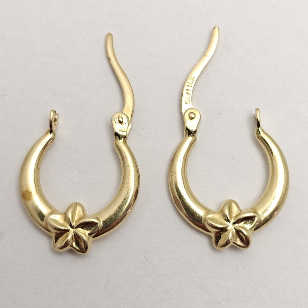 ARRACADAS PAR ORO 14 K 1,20 GRMS (SEMINUEVO)