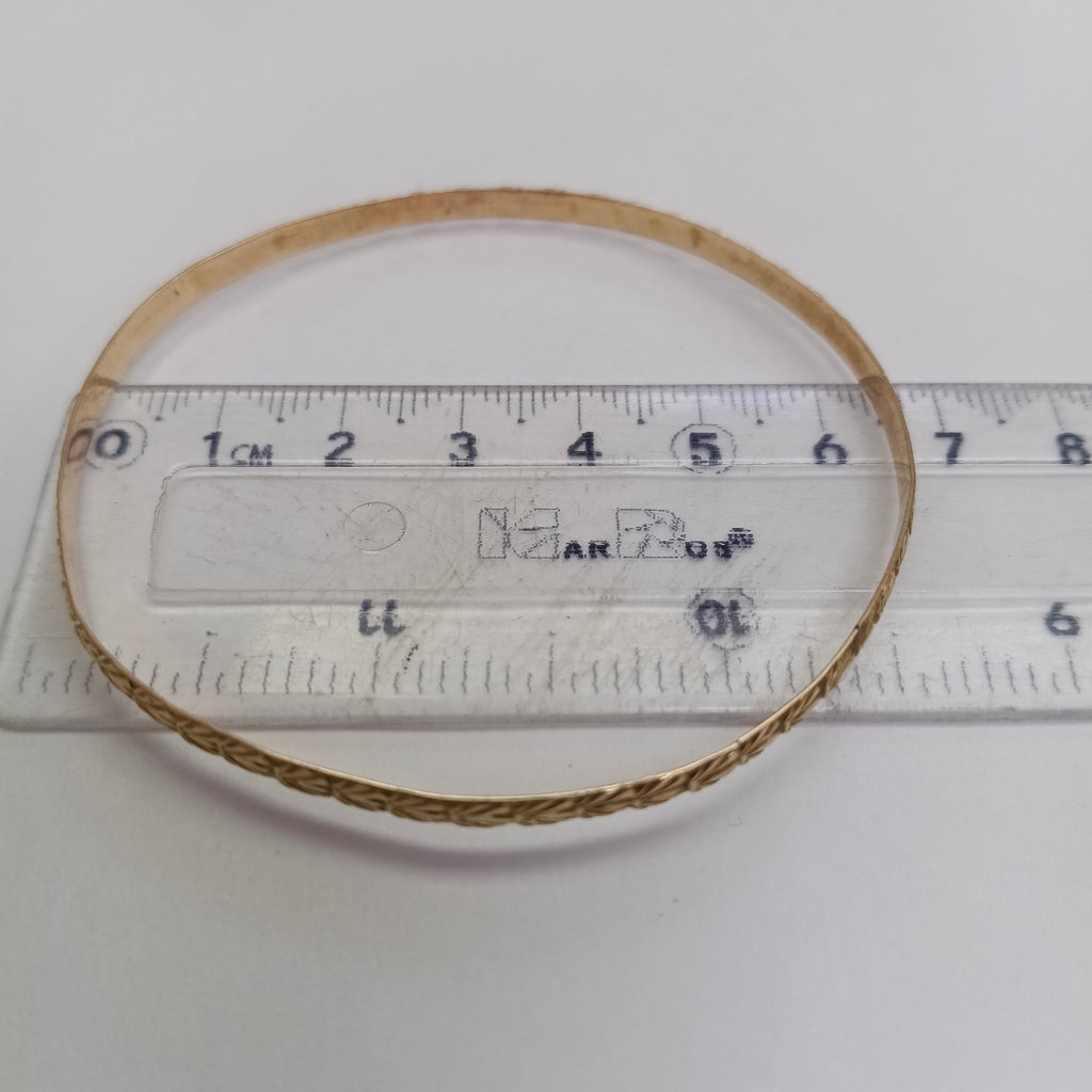 PULSERA RIGIDA ORO 8 K 5.5 GRMS (SEMINUEVO)