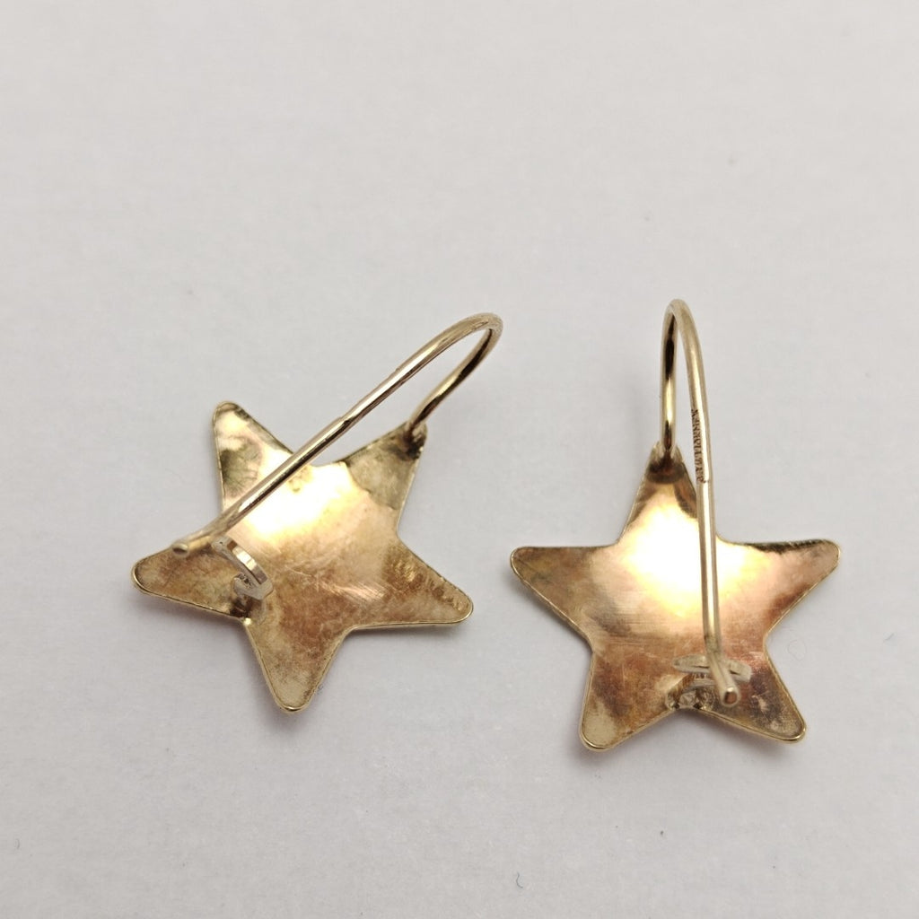 ARETES PAR ORO COMBINADO 10 K 1,60 GRMS (SEMINUEVO)
