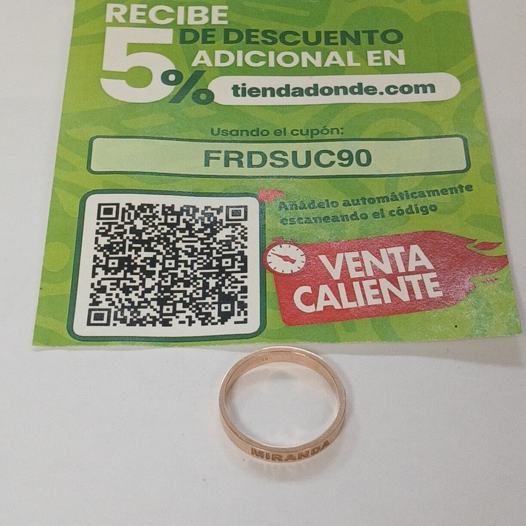 ANILLO ORO 14 K 3,20 GRMS (SEMINUEVO)