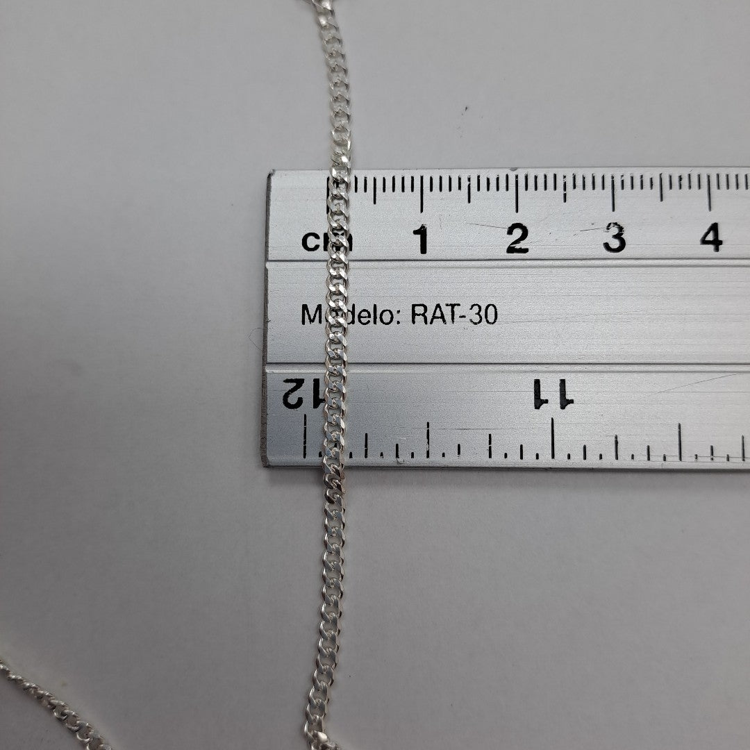 CADENA BARBADA PLATA .925 60 CM 6.63 GR (NUEVO)