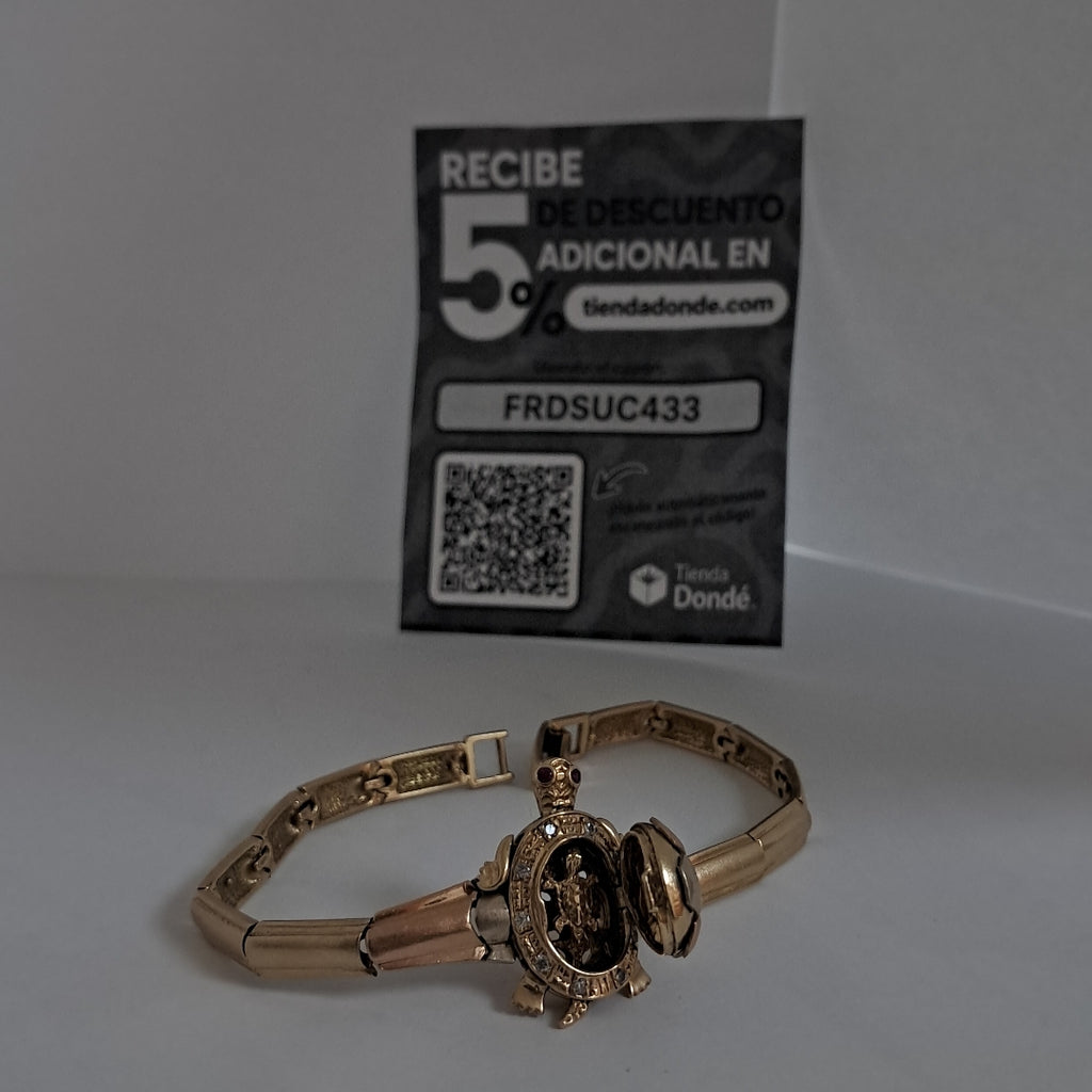PULSERA ORO COMBINADO 14 K 19,30 GRMS (SEMINUEVO)