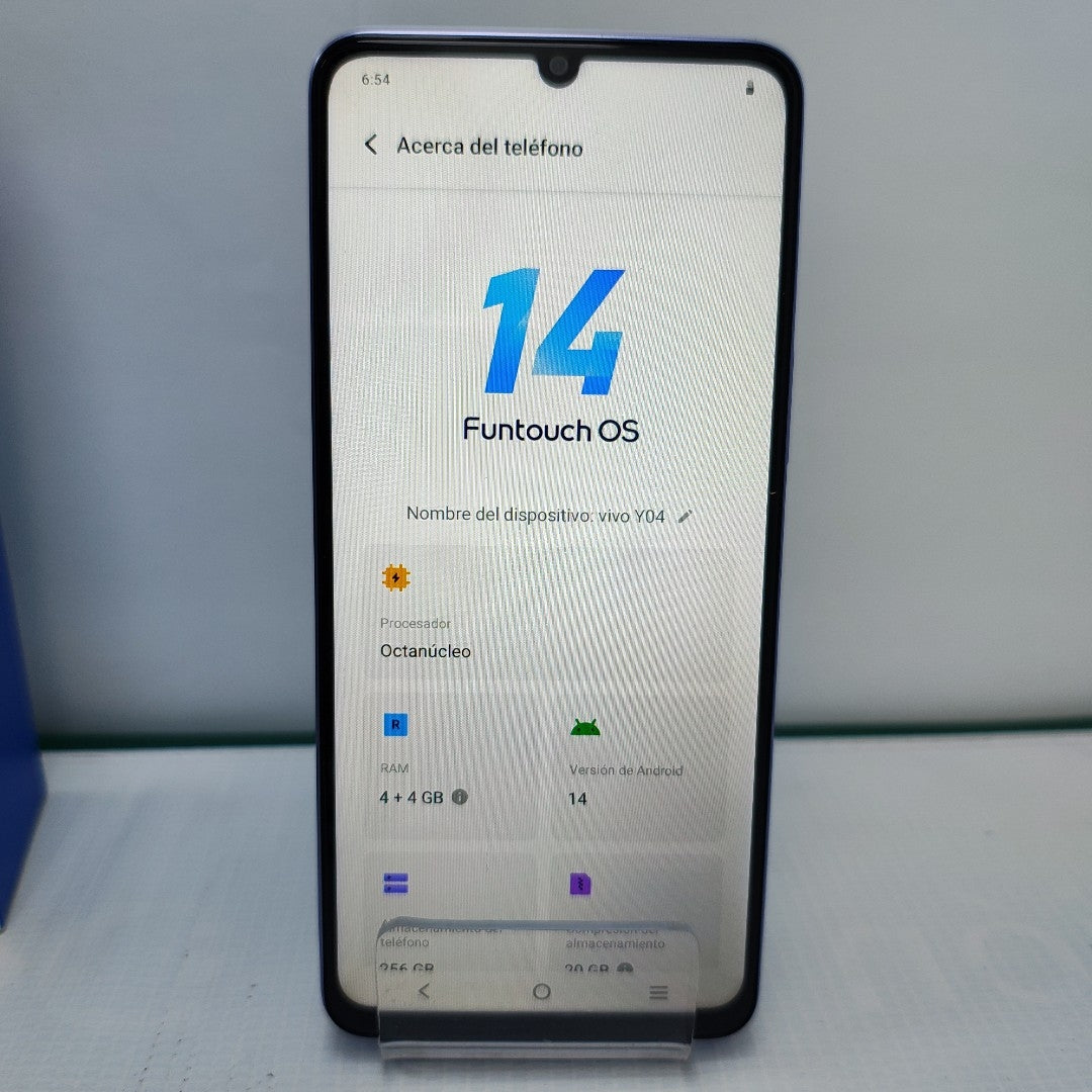 CELULAR VIVO Y04 V2430 (2025) 256 GB 4 GB RAM (SEMINUEVO)